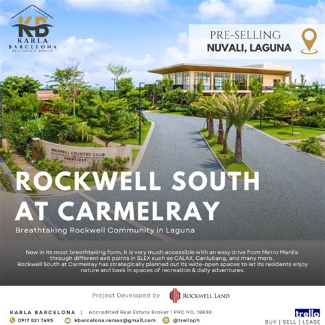 rockwell laguna|Rockwell South at Carmelray Calamba Laguna .